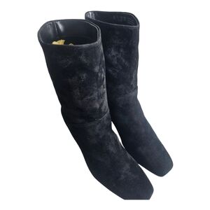 Naturalizer Women's Platt Booties Black Suede Size 6M/ Dead Stock